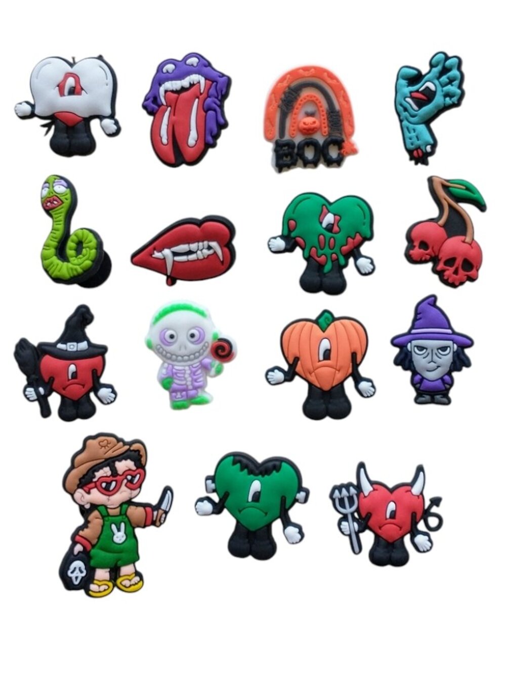 NEW Bad Bunny Halloween Shoe Charms For Crocs Mules- 15 Total